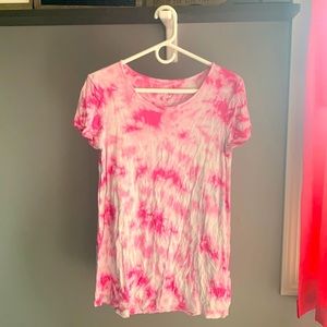White and pink tie dye tank top, 18/20 Justice